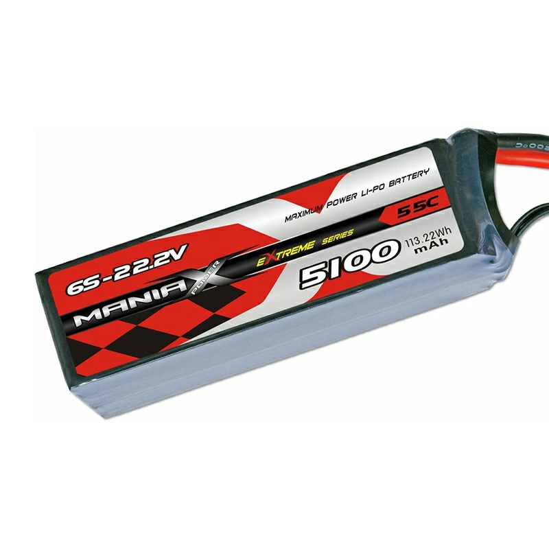 6S-22.2V 5100mAh 55C Lipo rafhlaða